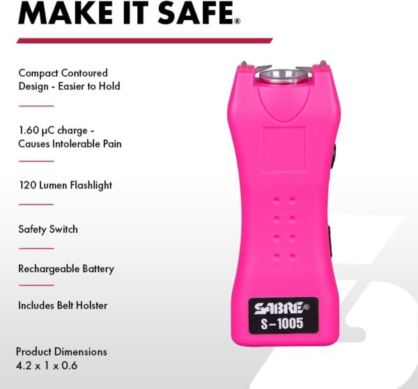 STUN GUN 1.60UC W/ LIGHT & HOLSTER - Image 2