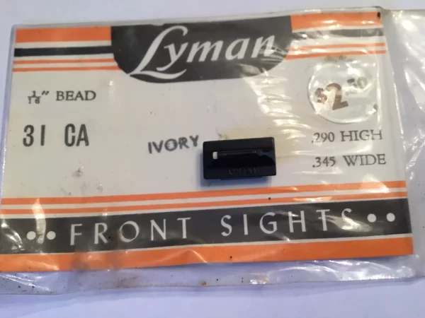 BEAD FRONT SIGHT WHITE W/#31 BIT
