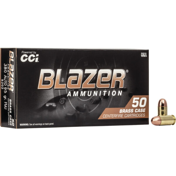 AMMO PISTOL 380ACP 95GR FMJ BLAZER