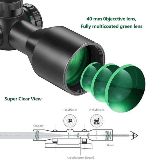 SCOPE RIFLE 3-9X40 TAC COMP RDII RB - Image 5