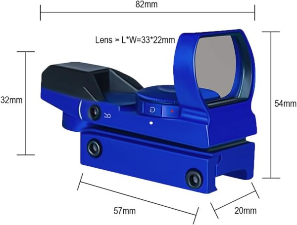 REFLEX OPTIC 1X 4RET RED DOT RUBY - Image 3
