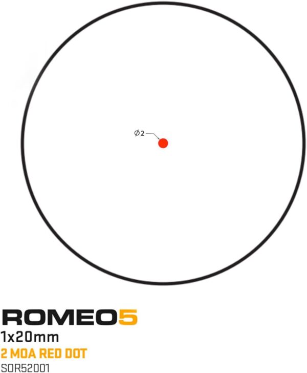 REFLEX OPTIC 1X RED DOT TACT BLK - Image 3