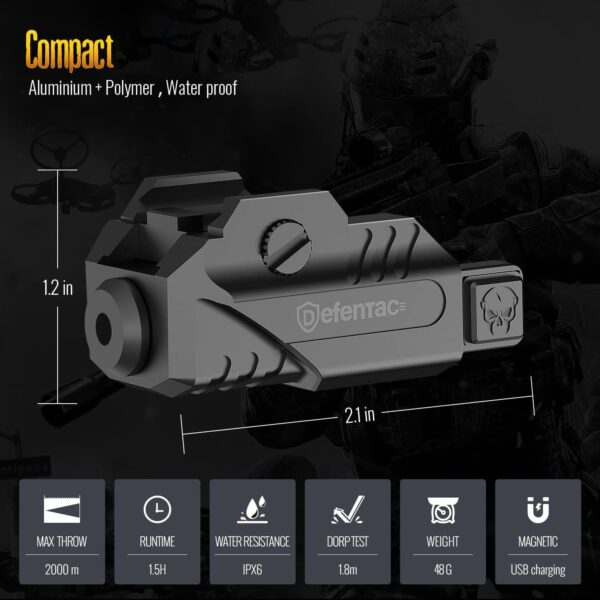 PISTOL 9MM G3C 3.26inc W/LASER BLK - Image 6