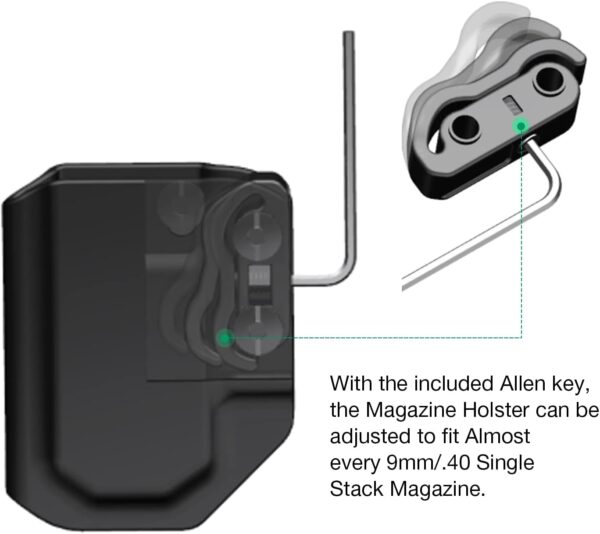 HOLSTER SINGLE STACK 9MM/.40 BLACK - Image 3