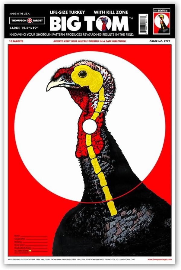 TARGETS  TURKEY SHOTGUN PATTERNING