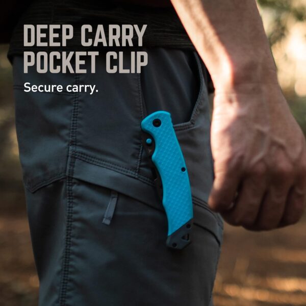KNIFE SWIFT EDGE 4in DROP PT BLUE - Image 3