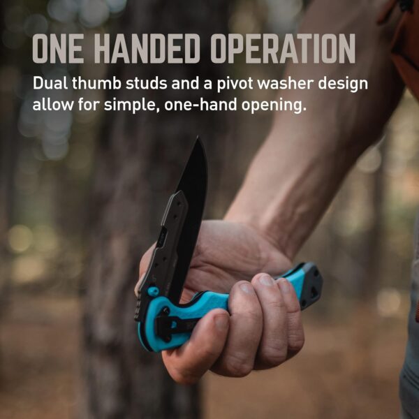 KNIFE SWIFT EDGE 4in DROP PT BLUE - Image 5