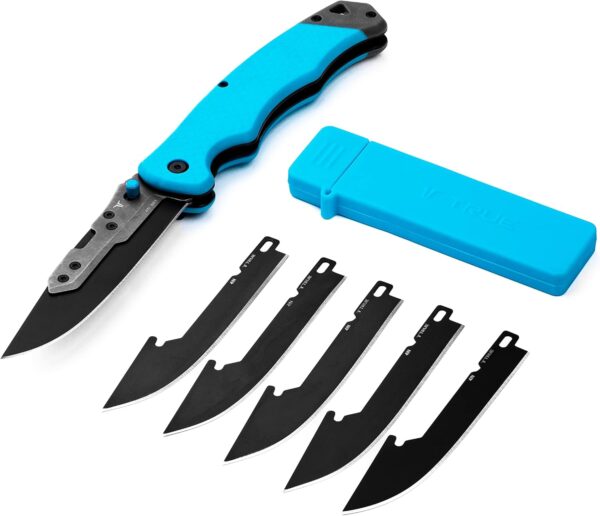 KNIFE SWIFT EDGE 4in DROP PT BLUE - Image 2