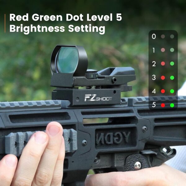 REFLEX OPTIC 1X 4RET RD/GR DOT BLK - Image 3