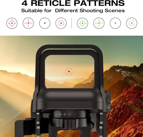4 RETICLE REFLEX OPTIC QUICK MOUNT - Image 2