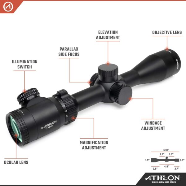 SCOPE RIFLE 3-12X40 TALOS CENTER X - Image 2