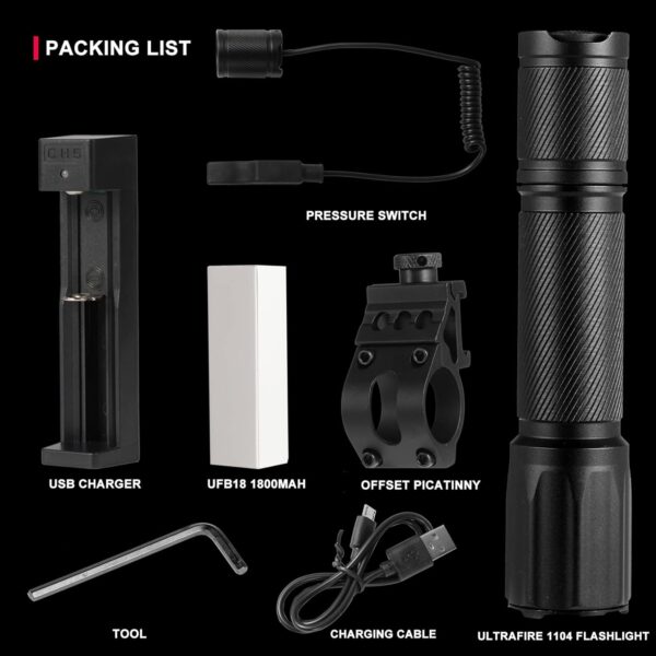 FLASHLIGHT 1600L LED/TAC/Wvr MT - Image 7