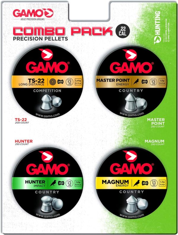 PELLETS .22 CAL GAMO ASST