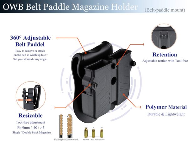 HOLSTER MOST 9MM/40/45 SINGLE STACK - Image 2
