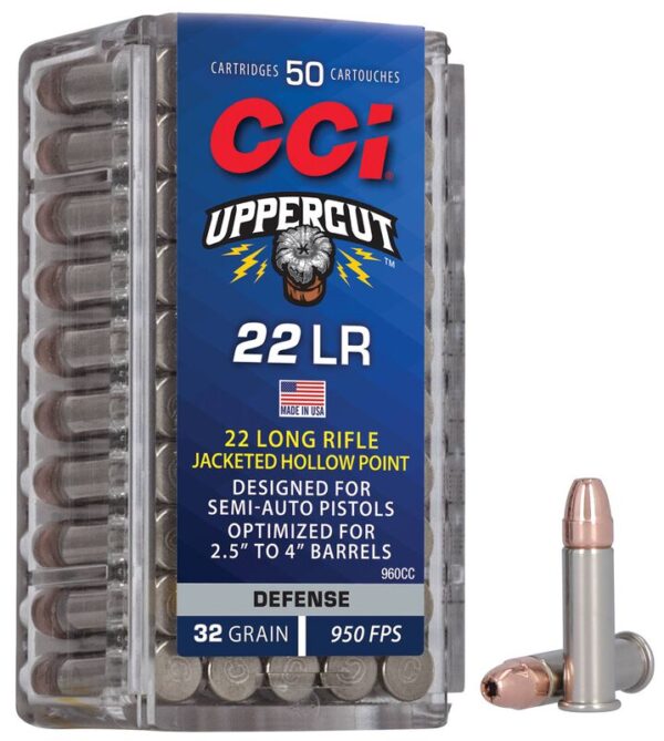 AMMO RIFLE 22LR 32GR JHP UPPERCUT