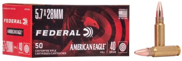 AMMO 5.7X28MM 40 GRAIN AMERICAN EAG