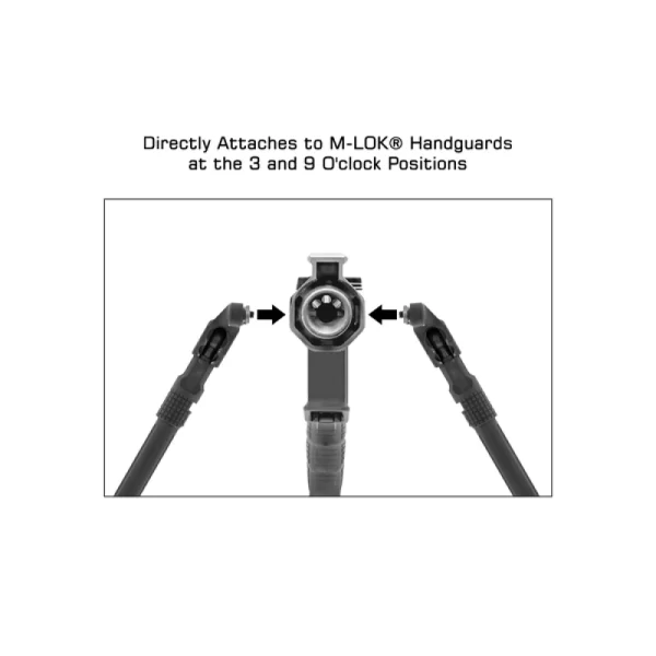 BIPOD FULL NOTCH 7in-11in w/3 ADPT - Image 2