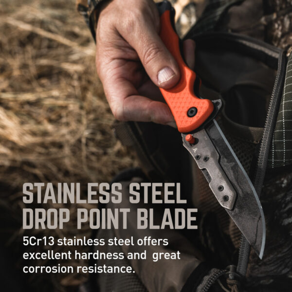 KNIFE SWIFT EDGE 4in FAST FLIP ORNG - Image 6